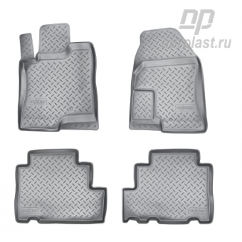 Коврики NORPLAST резиновые (полиуретан) для Opel Antara, цвет черный